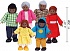 Набор мини-кукол Счастливая афроамериканская семья  - миниатюра №2
